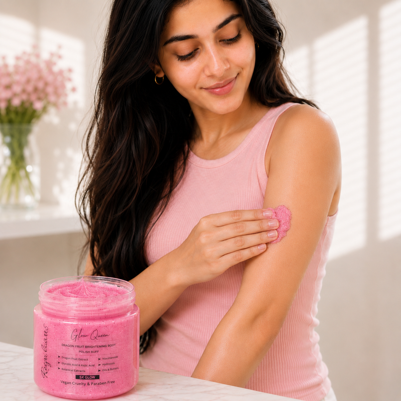 Apply Glow Queen to damp skin