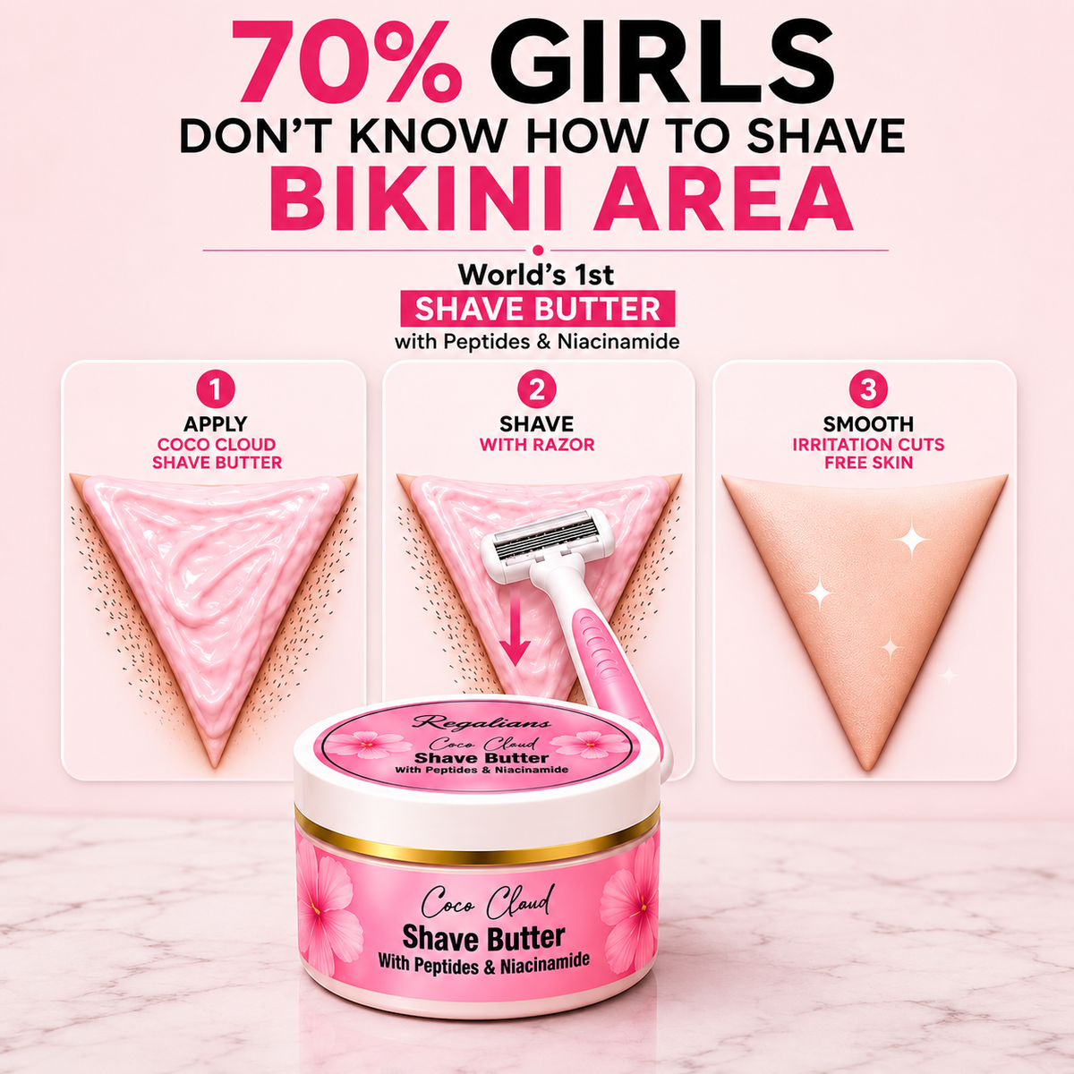 Coco Cloud Peptide Shave Butter