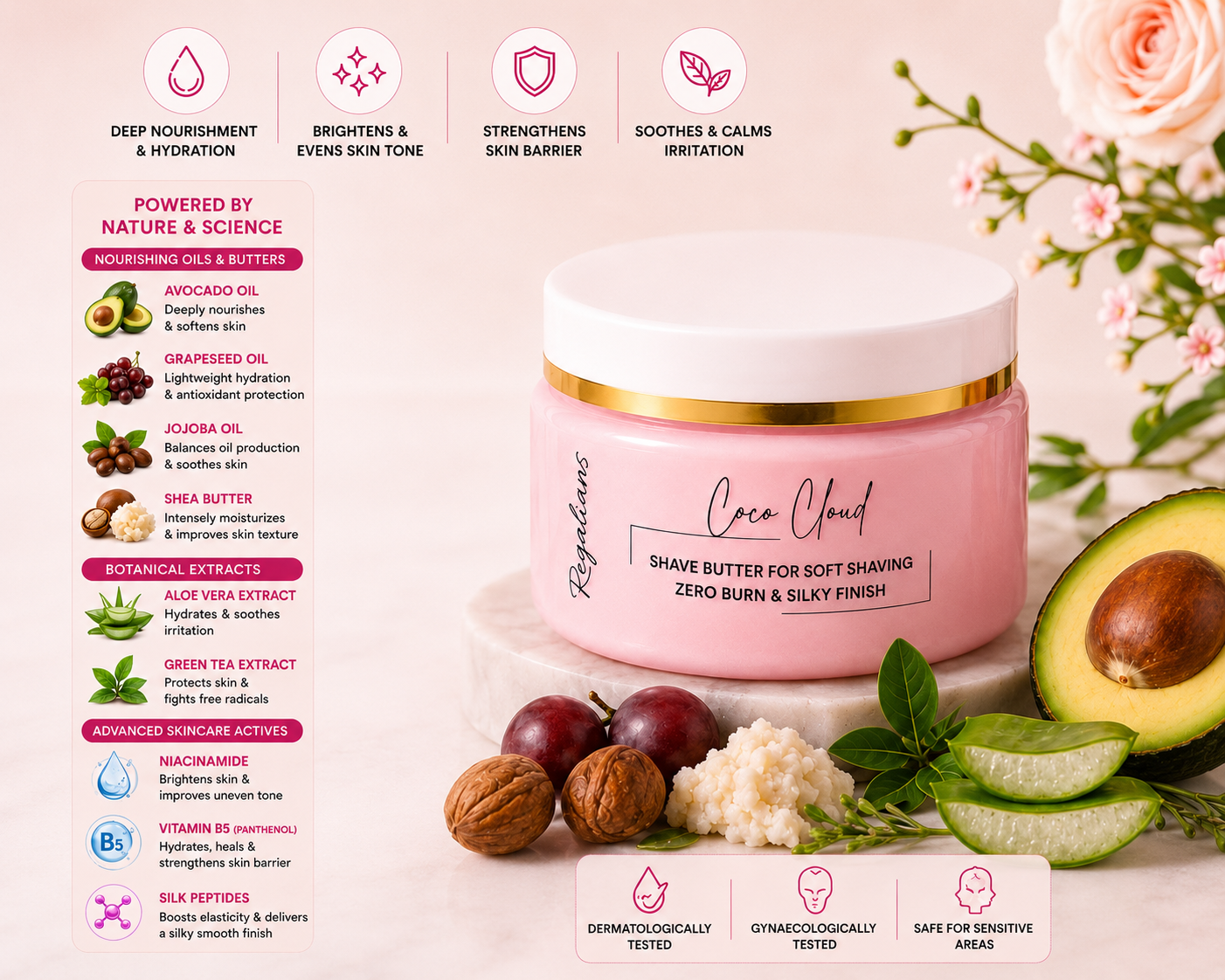 Coco Cloud Silk Shave Butter